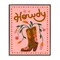 Stupell Industries Howdy Floral Cowgirl Boots Framed Giclee Wall Art Design by Carrie Cantwell